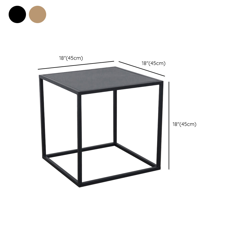 Mid-Century Metal End Slide Table Minimalist Frame Sofa Corner Table