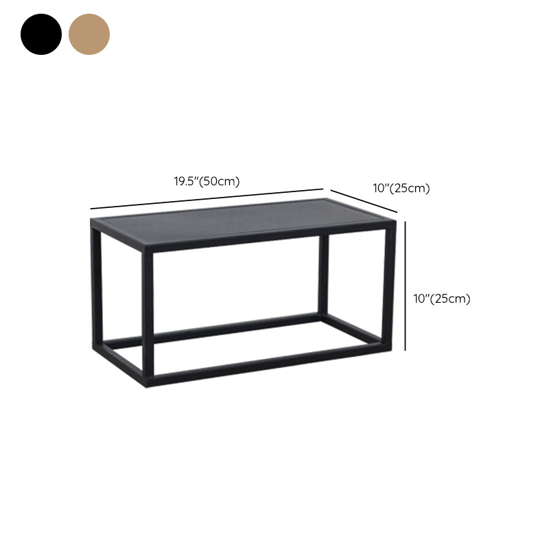 Mid-Century Metal End Slide Table Minimalist Frame Sofa Corner Table
