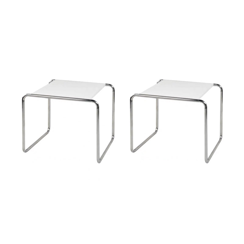 Minimalist Rectangular 15.7" D End Table Modern Steel Sled Side Table