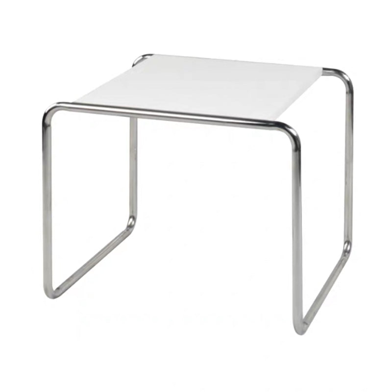 Minimalist Rectangular 15.7" D End Table Modern Steel Sled Side Table