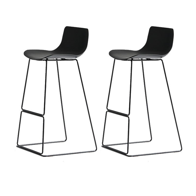 Glam Counter Stool with Bucket Plastic Bar Stools for Restaurant