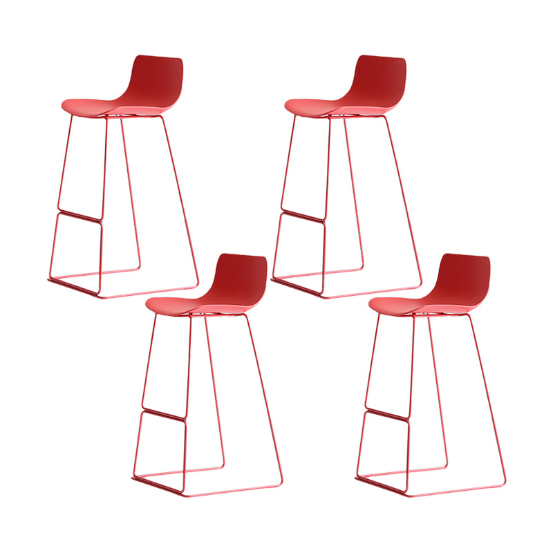 Glam Counter Stool with Bucket Plastic Bar Stools for Restaurant