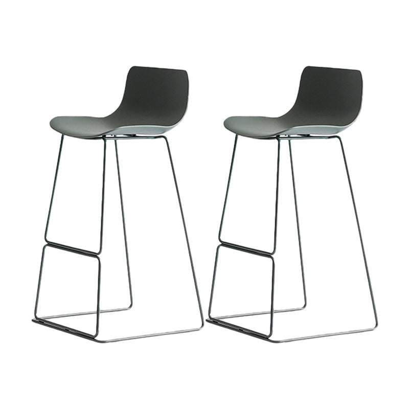 Glam Counter Stool with Bucket Plastic Bar Stools for Restaurant