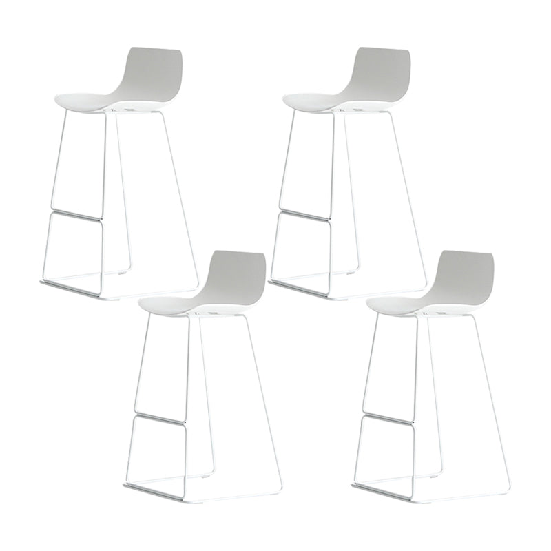 Glam Counter Stool with Bucket Plastic Bar Stools for Restaurant