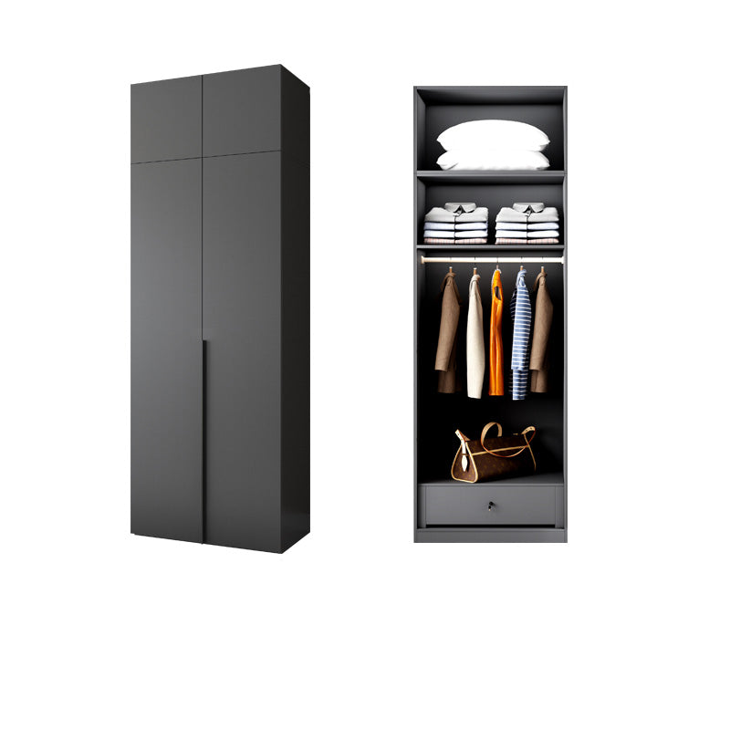 Modern Wooden Wardrobe Cabinet Bedroom Soft Close Doors Armoire