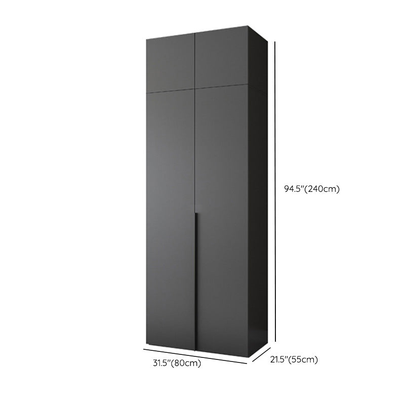 Modern Wooden Wardrobe Cabinet Bedroom Soft Close Doors Armoire