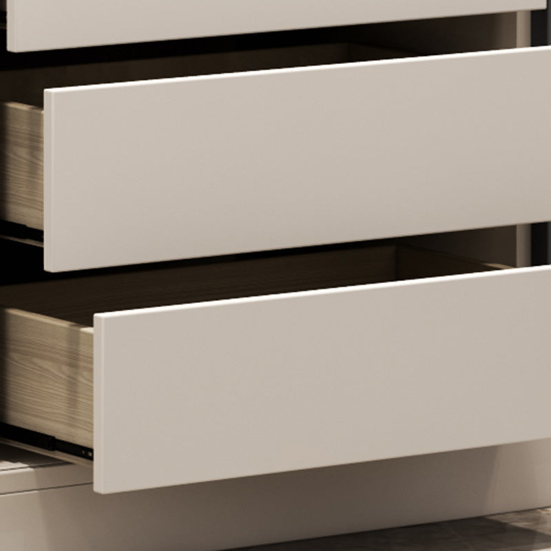 Modern Style Sliding Doors Armoire Wooden Storage Cabinet with Shelves