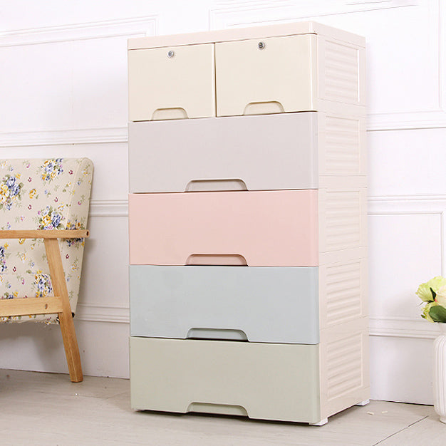 Non-Hanging Armoire with Drawer Plastic Storage Cabinet with Legs