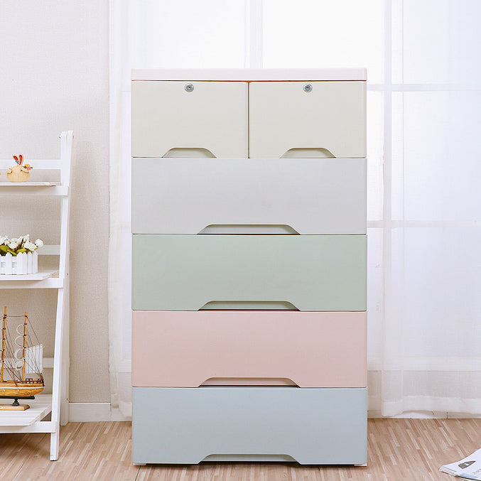 Non-Hanging Armoire with Drawer Plastic Storage Cabinet with Legs