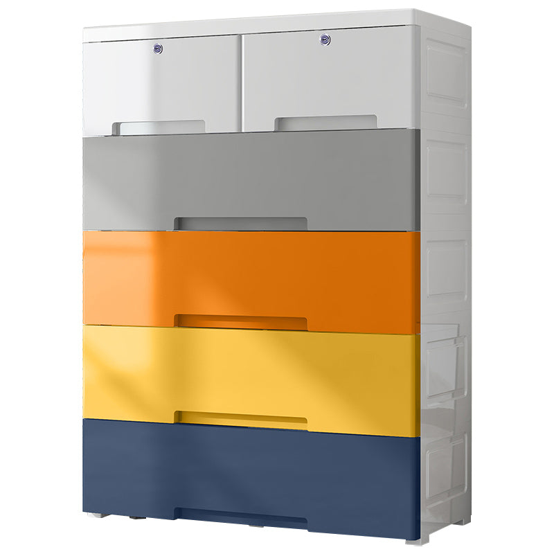 Non-Hanging Armoire with Drawer Plastic Storage Cabinet with Legs