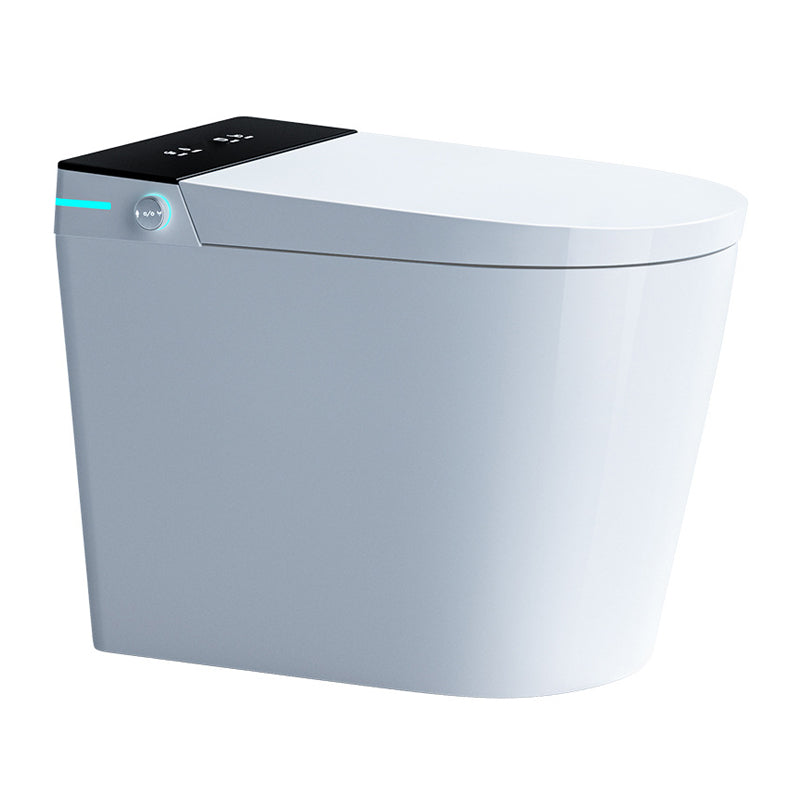 Modern Flush Toilet Heated Seat One-Piece Toilet with Slow Close Seat
