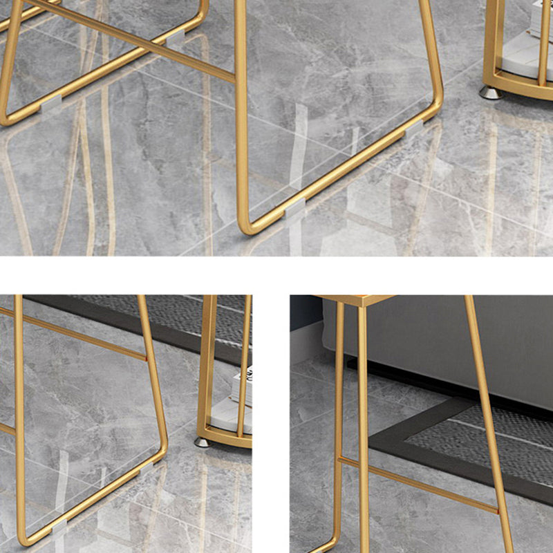 Modern Stone Bar Table Set 1/3 Pieces Fixed Bistro Set for Indoor