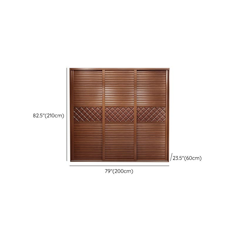 Bedroom Wardrobe Storage Cabinet Artificial Wood Modern - Armoire with Shelves