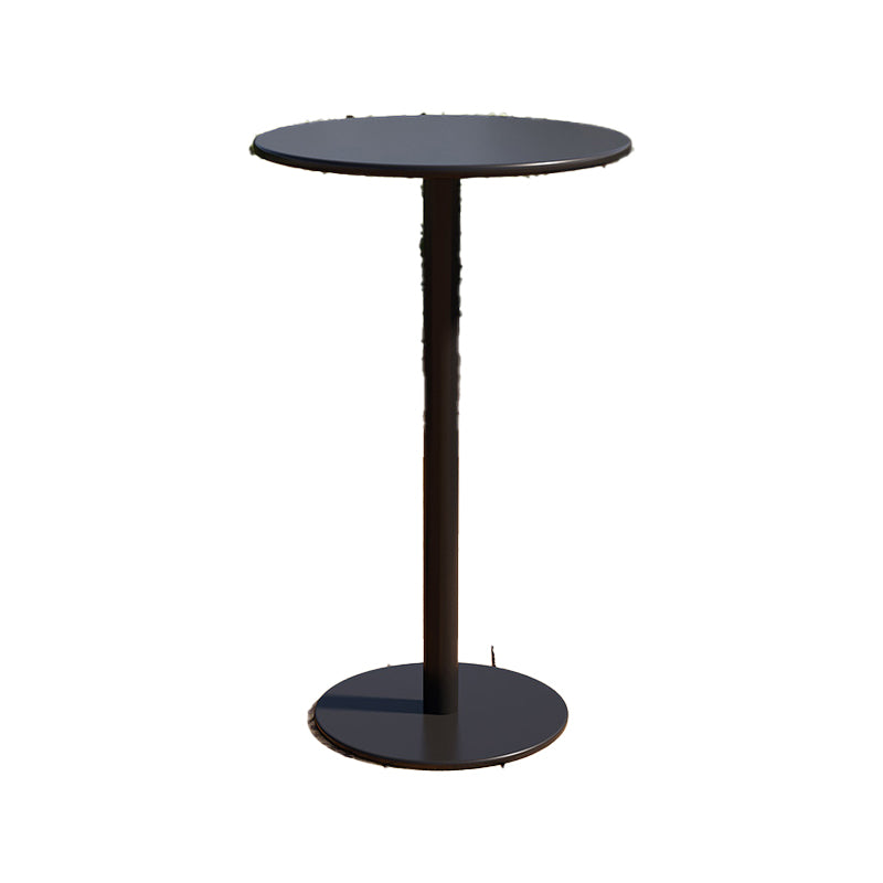 1/3/4 Pieces Industrial Round Bar Table Set Pub Table with Metal Pedestal
