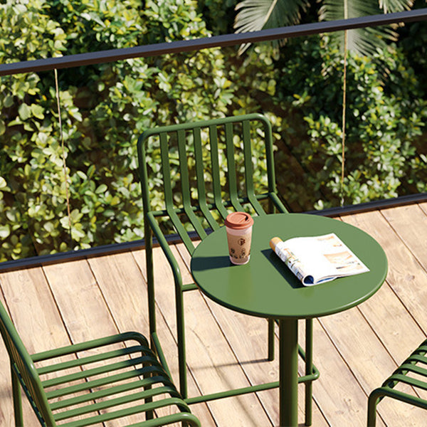 1/3/4 Pieces Industrial Round Bar Table Set Pub Table with Metal Pedestal