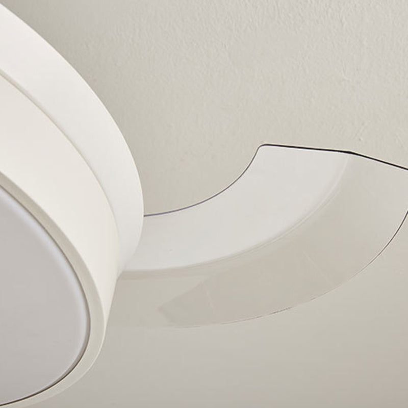 Nordic Ceiling Fan Lamp Fixture Colorful LED Ceiling Flush Mount for Kids' Room