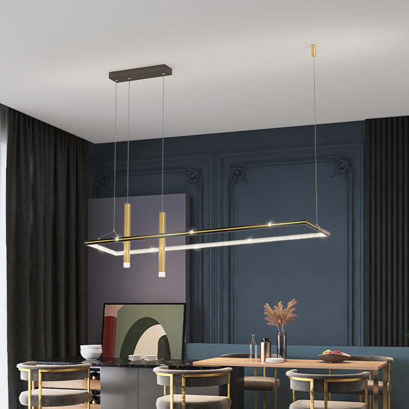 Modern 3-Light Golden Kitchen Island Lighting LED Island Pendant Lighting