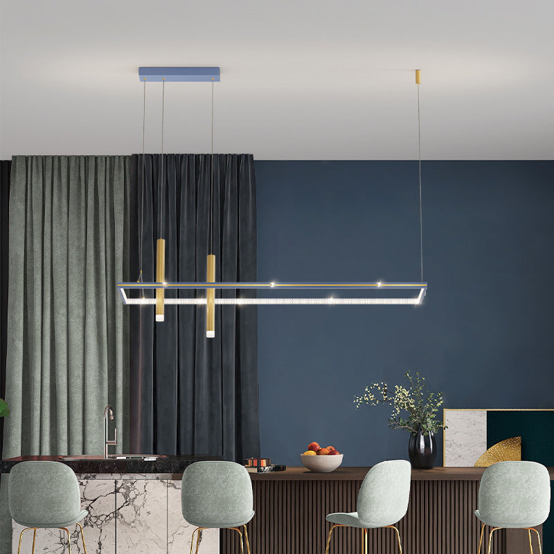 Modern 3-Light Golden Kitchen Island Lighting LED Island Pendant Lighting