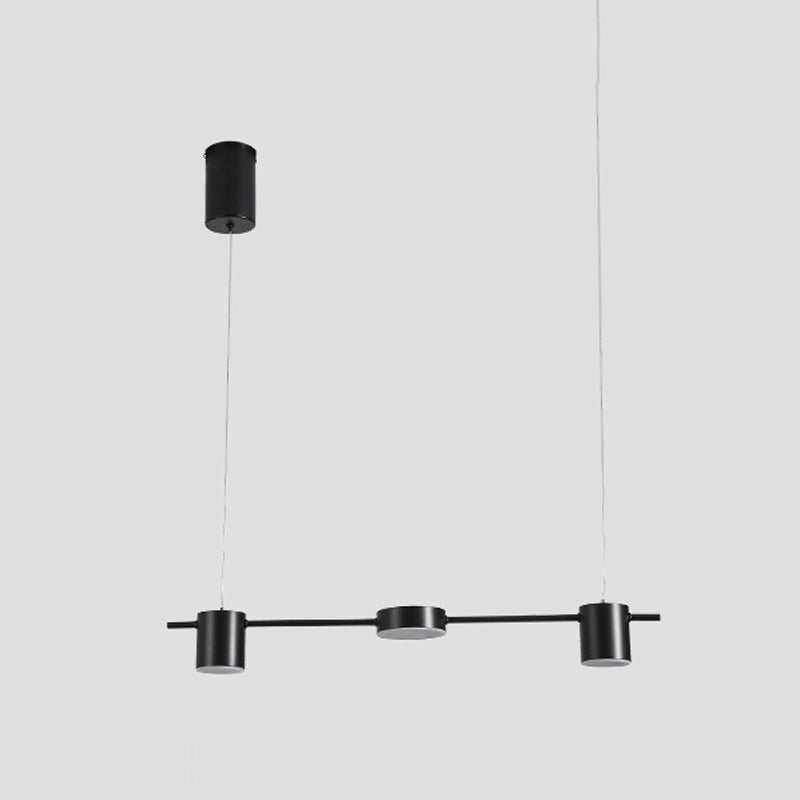 Modernism 3/5/6-Light Ceiling Light LED Kitchen Island Lighting in Golden/Black