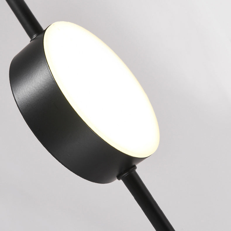 Modernism 3/5/6-Light Ceiling Light LED Kitchen Island Lighting in Golden/Black