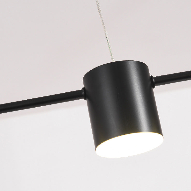 Modernism 3/5/6-Light Ceiling Light LED Kitchen Island Lighting in Golden/Black