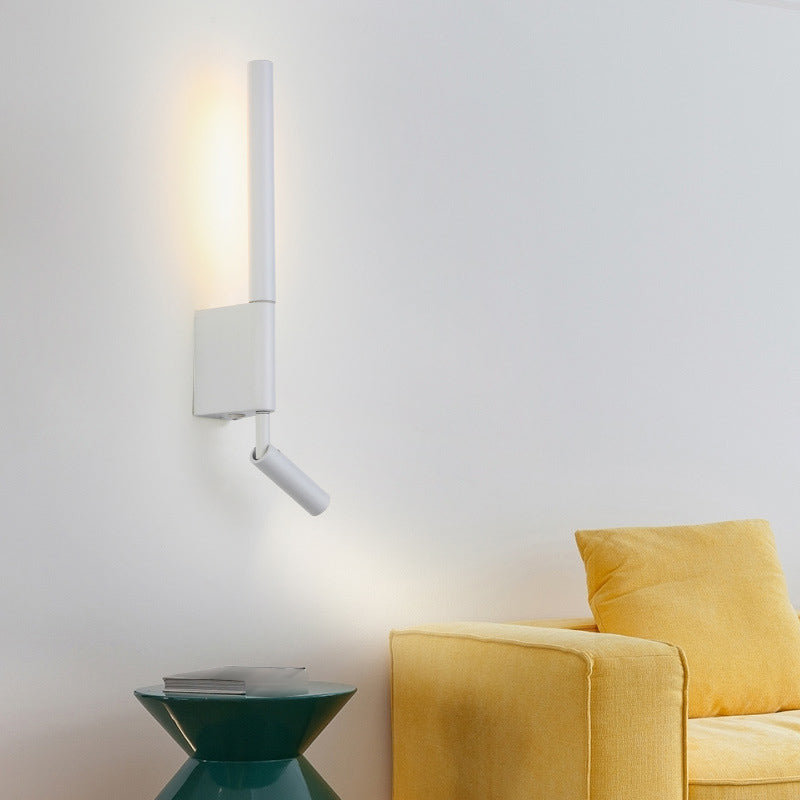 Modernism 2-Light White Wall Mounted Sconce Metallic LED Wall Light