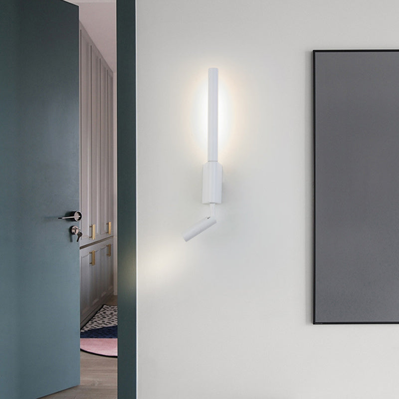 Modernism 2-Light White Wall Mounted Sconce Metallic LED Wall Light