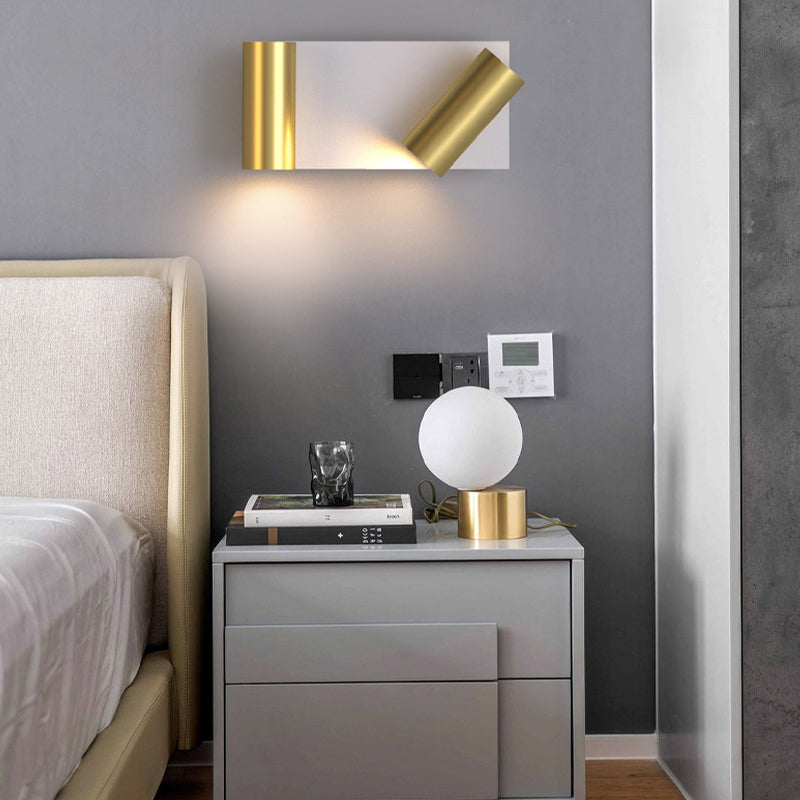 Geometric Wall Lighting Modern Metal 1 Light Wall Mount Lamp for Bedroom