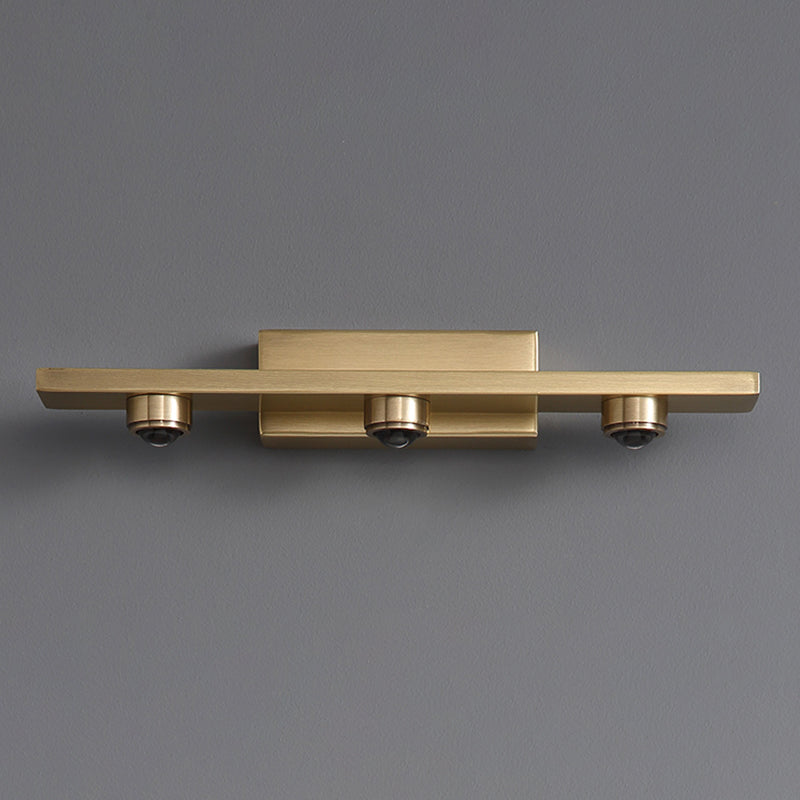 Metal Modern Wall Sconce Geometric Shape Vanity Lamp with Acrylic Shade for Bathroom