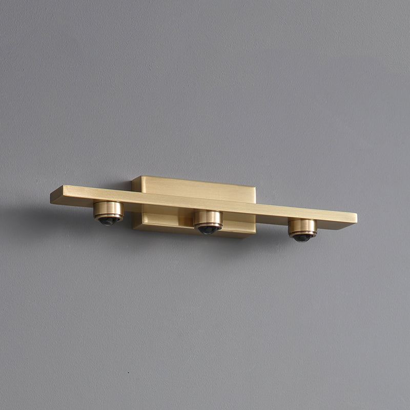 Metal Modern Wall Sconce Geometric Shape Vanity Lamp with Acrylic Shade for Bathroom