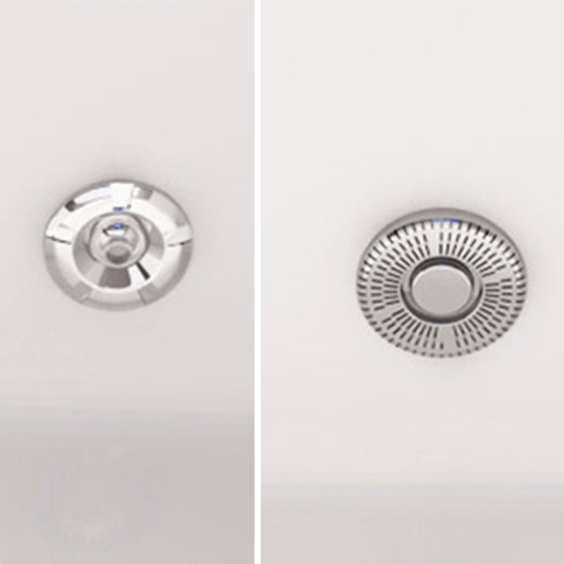 Round Freestanding Soaking Bathtub Modern Acrylic-Fiberglass White Bathtub