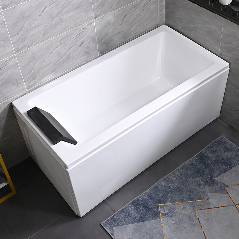 Freestanding Acrylic Bathtub Modern Stand Alone Soaking Tub with  Pop-up Drain