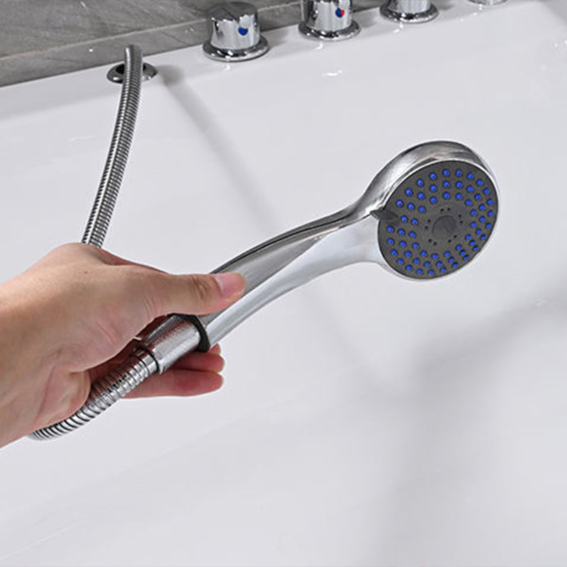 Freestanding Acrylic Bathtub Modern Stand Alone Soaking Tub with  Pop-up Drain