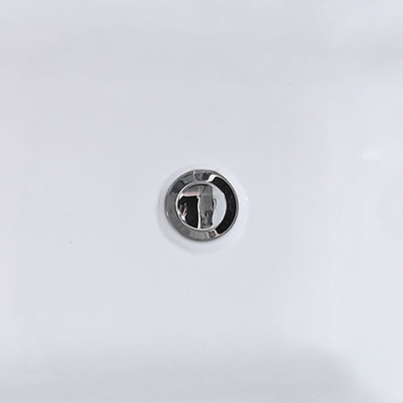 Freestanding Acrylic Bathtub Modern Stand Alone Soaking Tub with  Pop-up Drain
