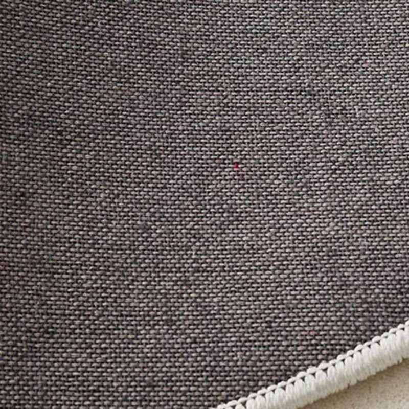 Abstract Pattern Modern Rug Polyester Dark Gray Rug Washable Rug for Living Room
