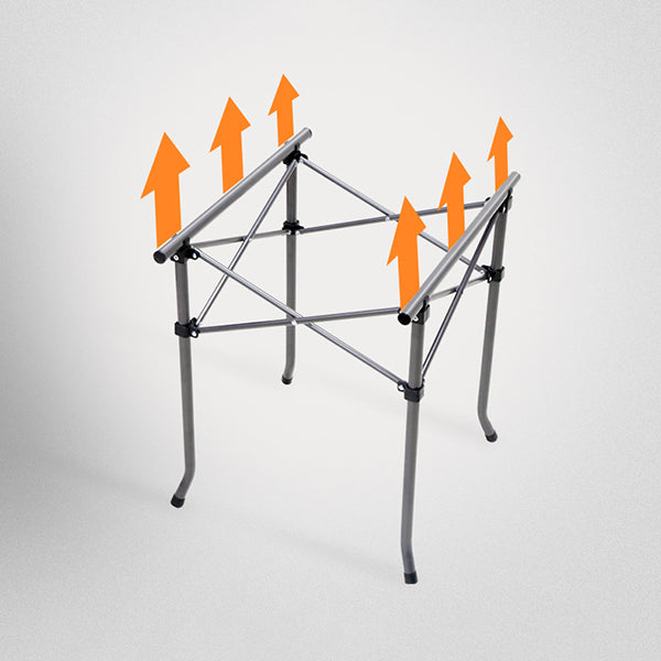 Modern Foldable Camping Table Set 1/5/7 Pieces Metal Dining Table Set for Outside