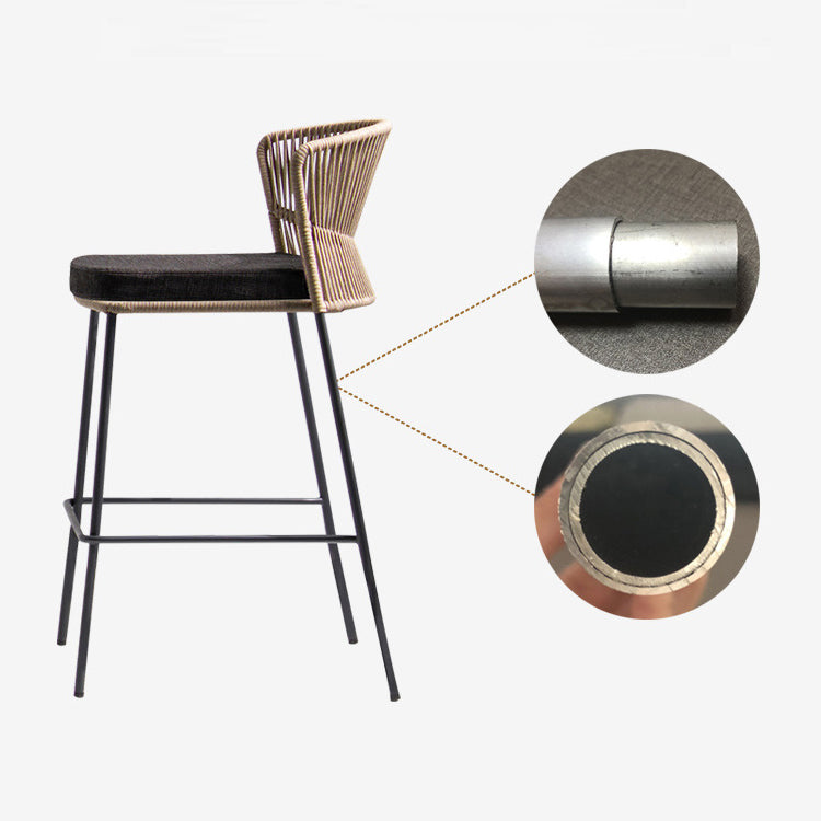 Metal Bar Table Set 1/3 Pieces Modern Bar Table Set for Outdoor