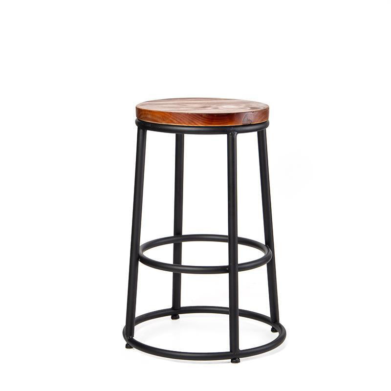 Contemporary Wood Counter Stools Metal Bar Stools for Home Use