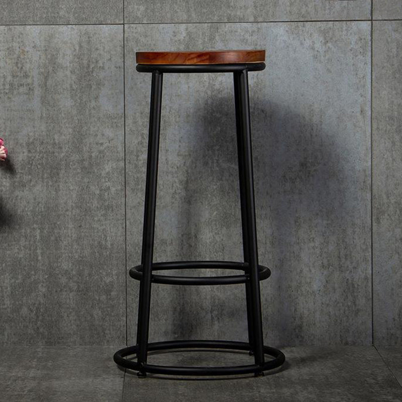 Contemporary Wood Counter Stools Metal Bar Stools for Home Use