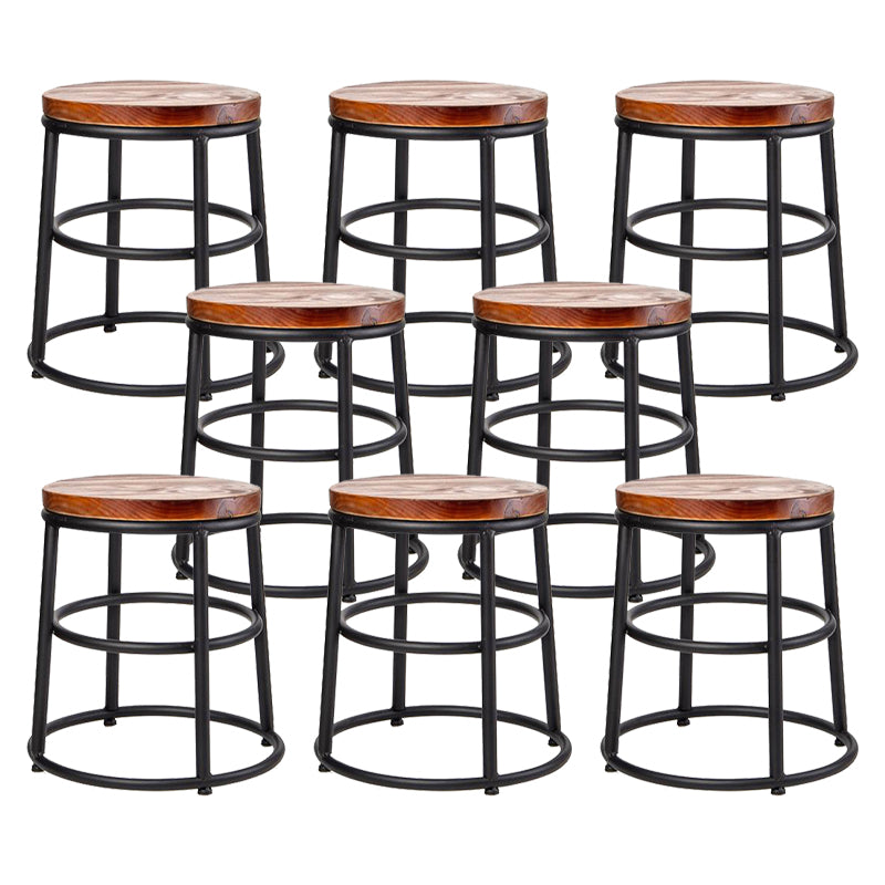 Contemporary Wood Counter Stools Metal Bar Stools for Home Use