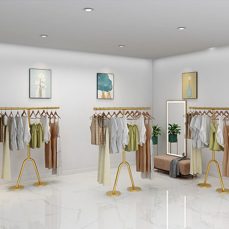 Glam Entryway Kit Metal Framed Hanging Rail Entry Hall Tree for Living Room