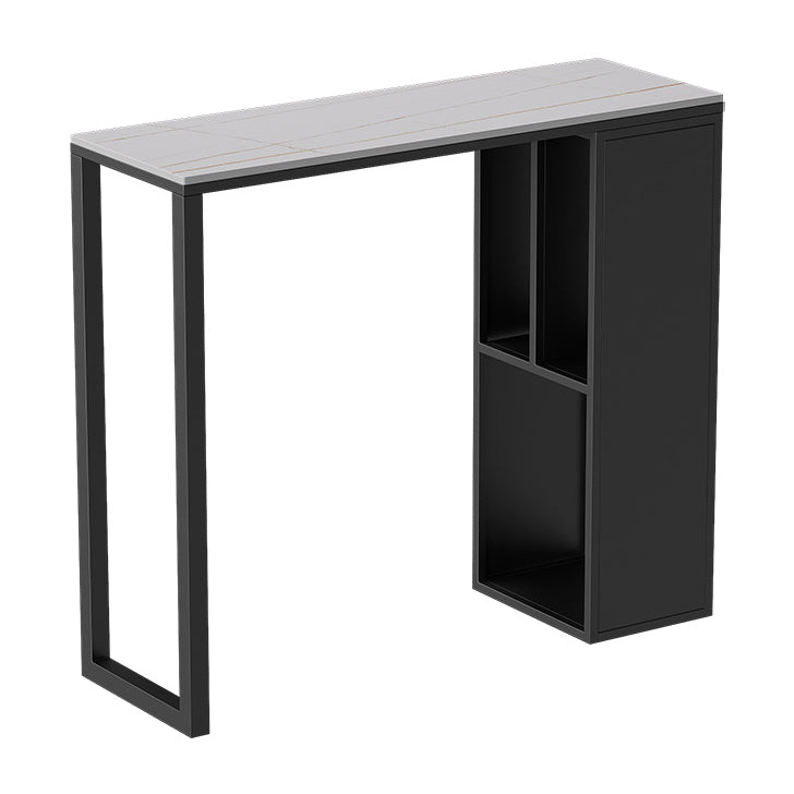 Contemporary Bar Table Bar Height Rectangle Pub Table for Home