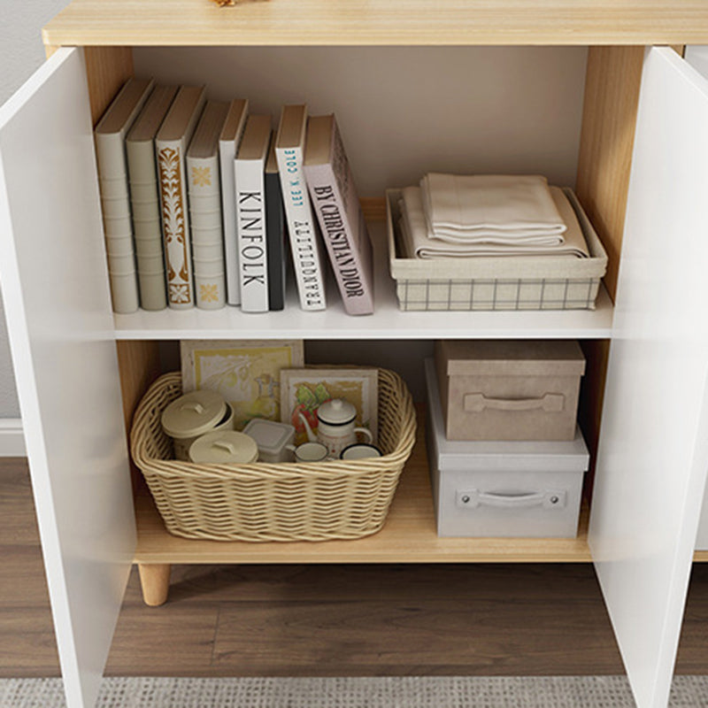 Contemporary Bedroom Storage Chest Engineered Wood Chest with Drawers