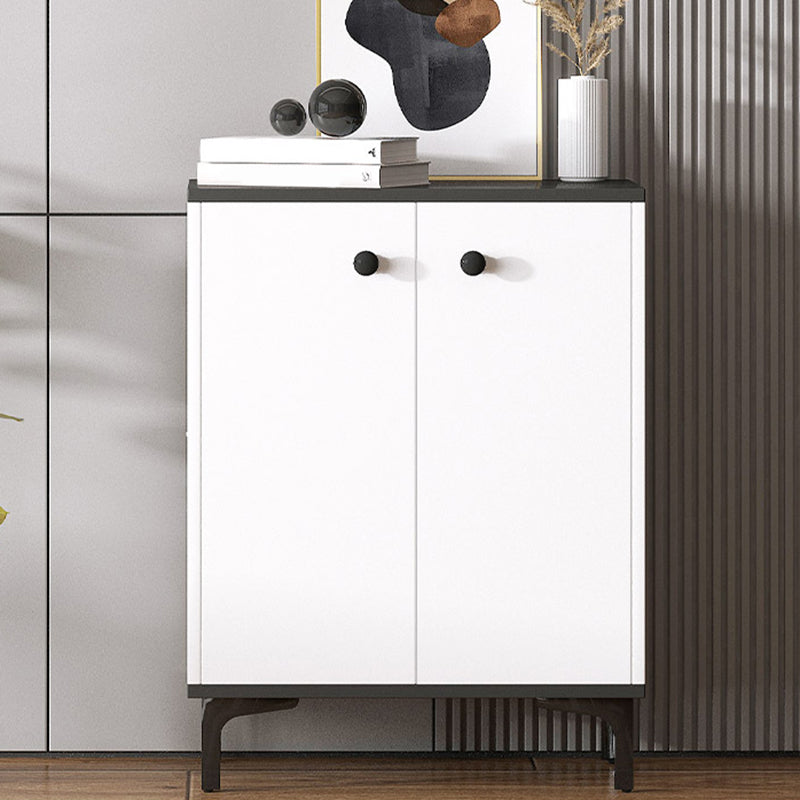 Contemporary Engineered Wood Storage Chest Bedroom Chest in White with Drawers