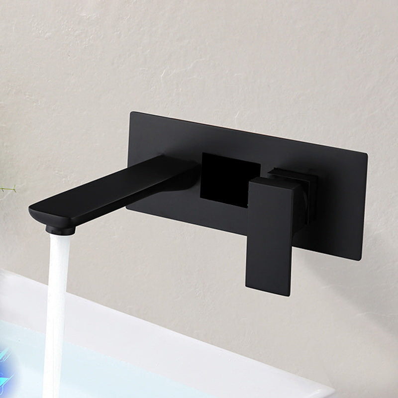Modern Wall Mounted Faucets Digital Display Screen Led Wall Mounted Bathroom Faucet