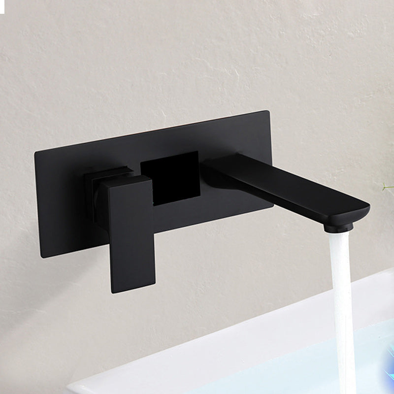 Modern Wall Mounted Faucets Digital Display Screen Led Wall Mounted Bathroom Faucet