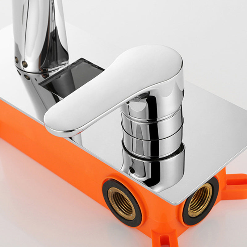 Modern Wall Mounted Faucets Digital Display Screen Led Wall Mounted Bathroom Faucet