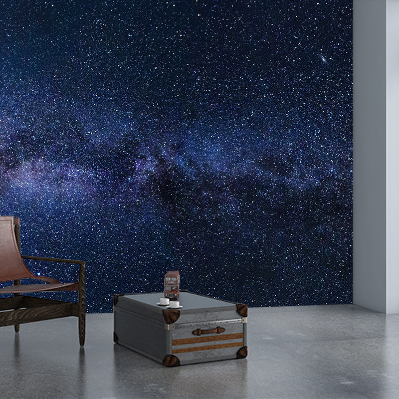 Starry Sky Stain Resistant Mural Washable Wallpaper Sitting Room Wall Mural