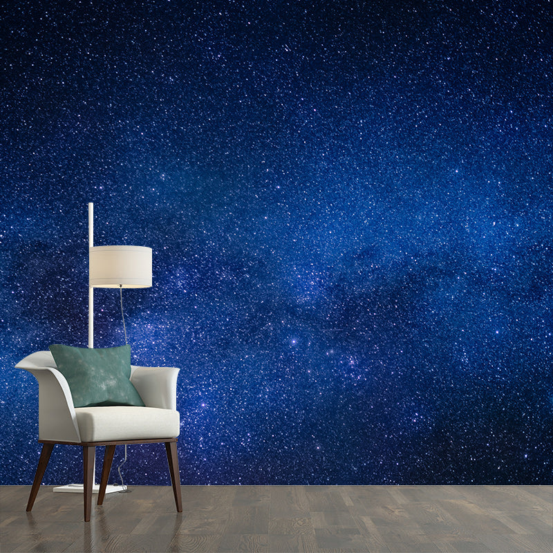 Starry Sky Stain Resistant Mural Washable Wallpaper Sitting Room Wall Mural