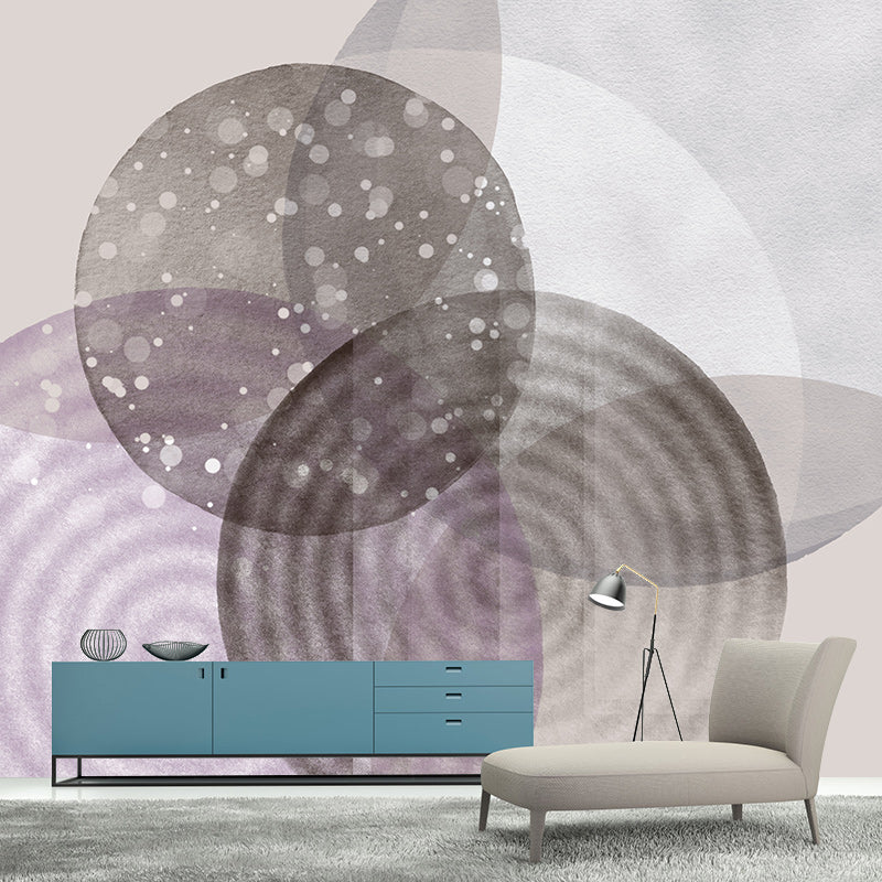 Modern Illustration Mural Wallpaper Abstract Geometry Sitting Room Wall Mural